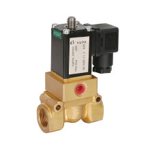 KL0311 Série 4/2way AC220V Estrutura de bronze Válvulas solenóides de temperatura média